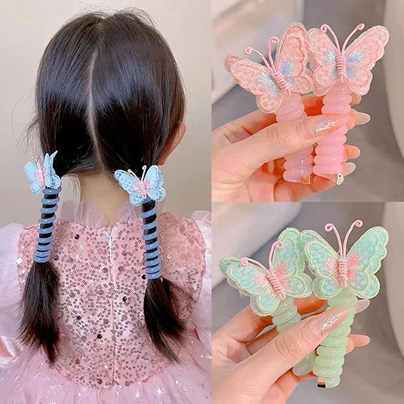Butterfly Charm Hair Ties