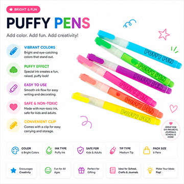 Magic Puffy Pen Set