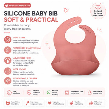 Silicone Baby Feeding Bibs