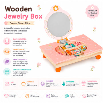 Wooden Makeup Play Set for Kids